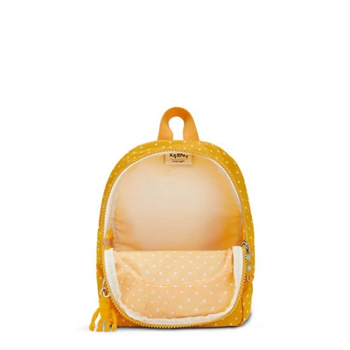 Kipling Curtis Compact Printed Convertible Backpacks Yellow | US81ZOWEI