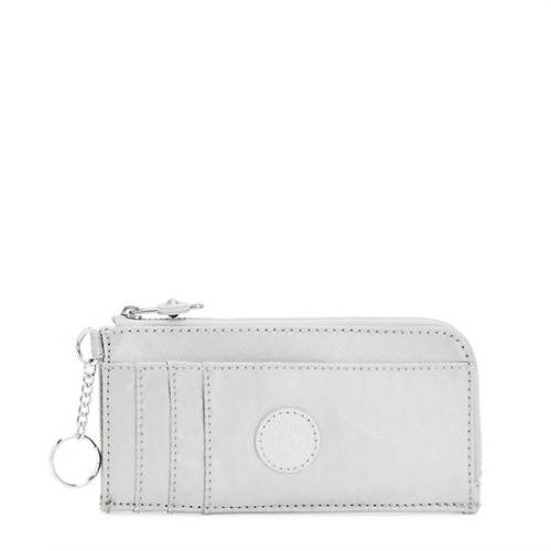 Kipling Dafni Metallic Wallets Silver | US86VIWRT