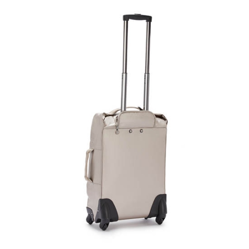 Kipling Darcey Small Metallic Carry-On Rolling Suitcases Beige | US49NYXTJ