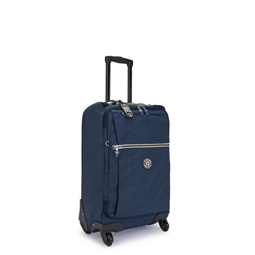 Kipling Darcey Small Printed Carry-On Rolling Suitcases Blue | US45AGXDN