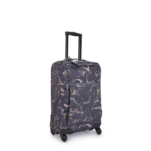 Kipling Darcey Small Printed Carry-On Rolling Suitcases Blue | US89OISJG