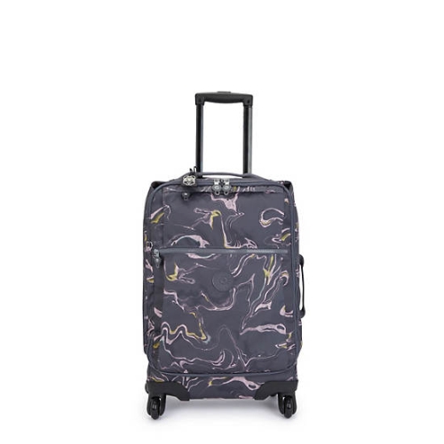 Kipling Darcey Small Printed Carry-On Rolling Suitcases Blue | US89OISJG