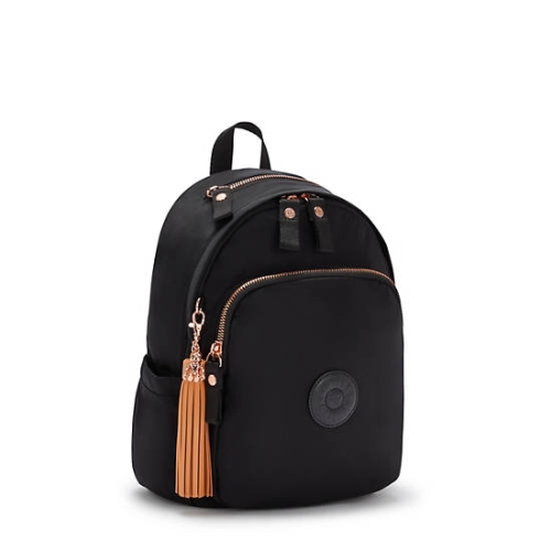 Kipling Delia Classic Backpacks Black Pink | US43LEMPI