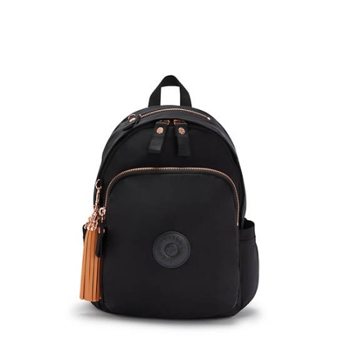 Kipling Delia Classic Backpacks Black Pink | US43LEMPI