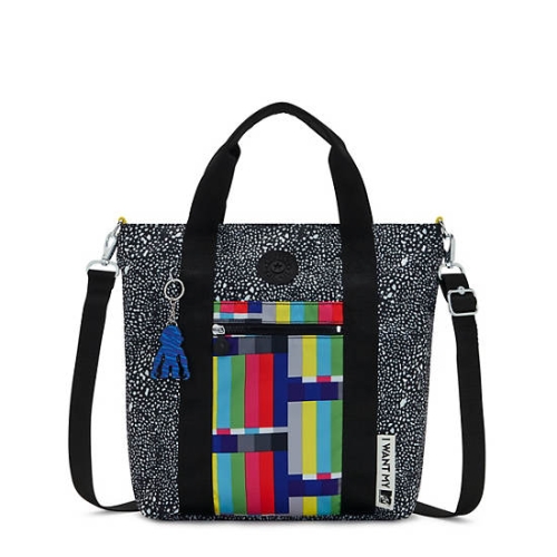 Kipling Done That MTV Tote Bags Black | US79CHKTJ