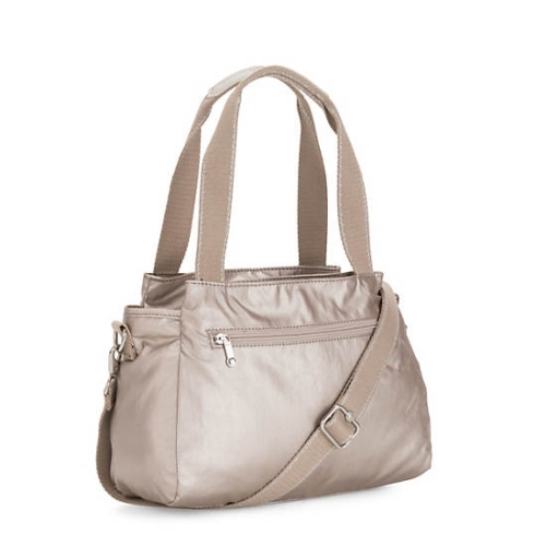 Kipling Elysia Metallic Shoulder Bags Beige | US81EFIMQ