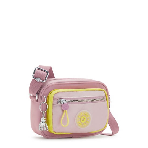 Kipling Enise Crossbody Bags Pink Yellow | US27LYIRU