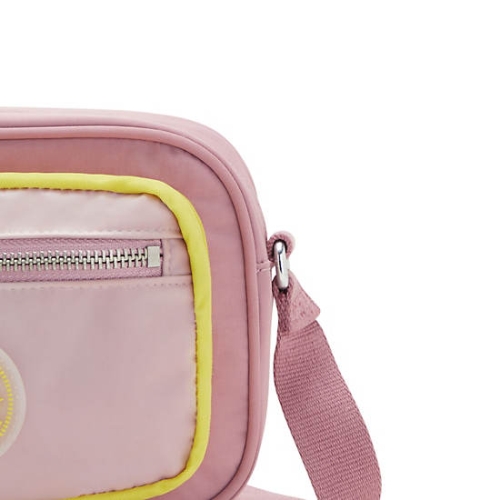 Kipling Enise Crossbody Bags Pink Yellow | US27LYIRU