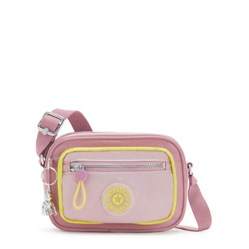 Kipling Enise Crossbody Bags Pink Yellow | US27LYIRU