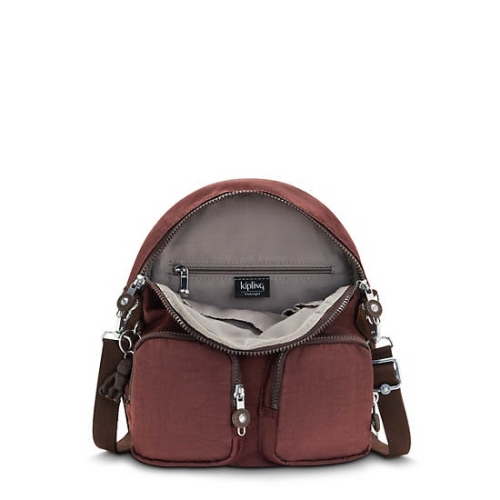 Kipling Firefly Up Convertible Backpacks Burgundy | US64YBAPE