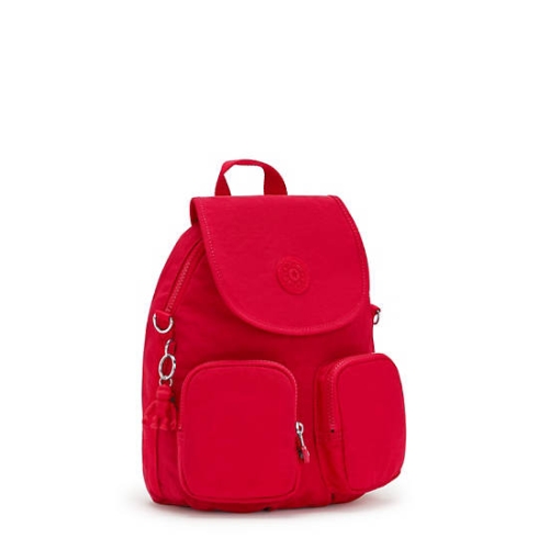 Kipling Firefly Up Convertible Backpacks Red | US68QMPIT