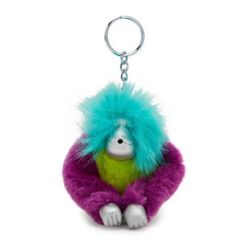 Kipling Fun Hair Sven Monkey Keychains Red Green | US53JPQSN