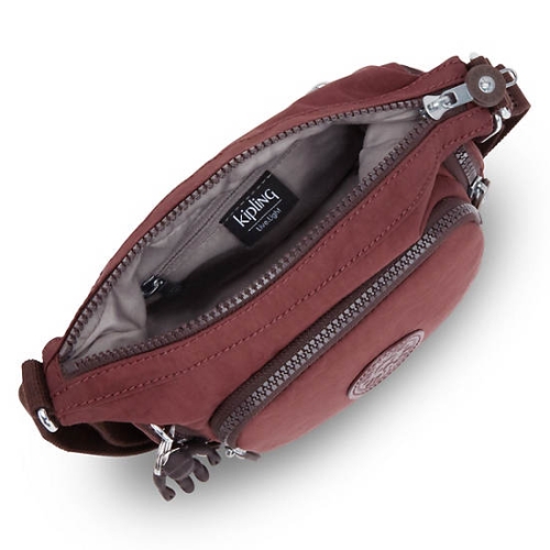 Kipling Gabbie Mini Crossbody Bags Burgundy | US51PRALY