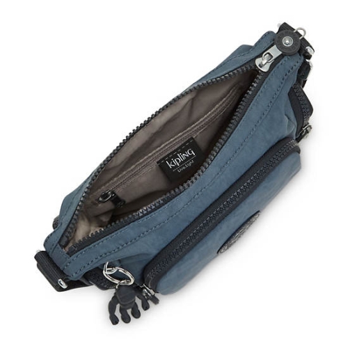 Kipling Gabbie Mini Crossbody Bags Navy Grey | US94HIRJP