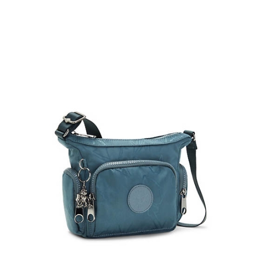 Kipling Gabbie Mini Printed Crossbody Bags Navy Grey | US08NKPSW