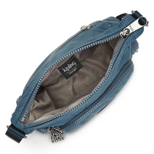 Kipling Gabbie Mini Printed Crossbody Bags Navy Grey | US08NKPSW