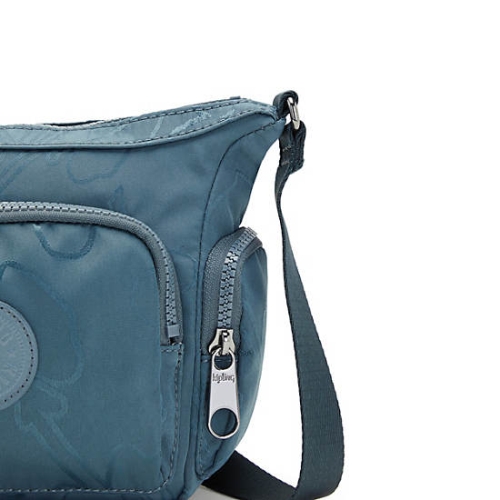 Kipling Gabbie Mini Printed Crossbody Bags Navy Grey | US08NKPSW