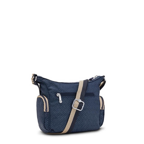 Kipling Gabbie Mini Printed Crossbody Bags Blue | US65NBKQV