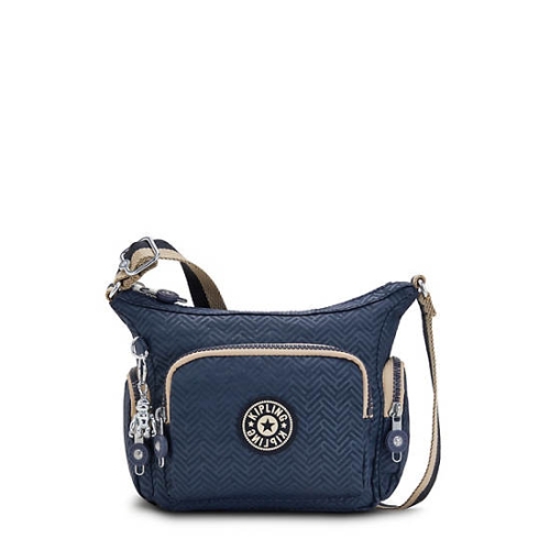 Kipling Gabbie Mini Printed Crossbody Bags Blue | US65NBKQV