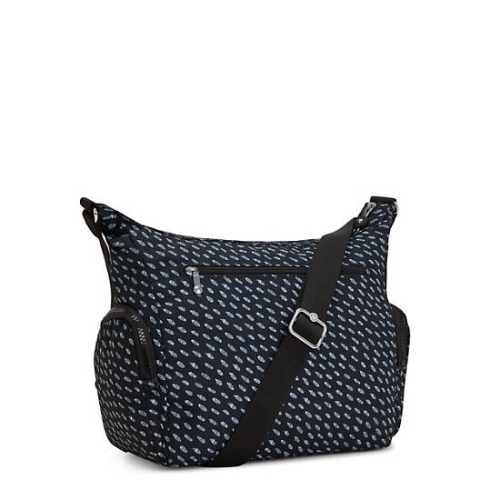 Kipling Gabbie Printed Crossbody Bags Black | US86REBTM