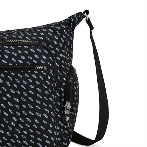 Kipling Gabbie Printed Crossbody Bags Black | US86REBTM