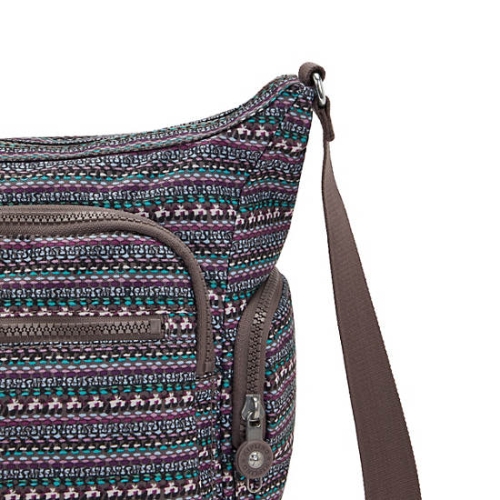 Kipling Gabbie Printed Crossbody Bags Taupe | US86XYZCV