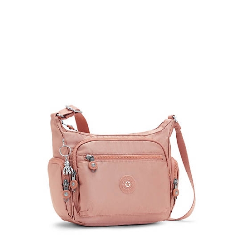 Kipling Gabbie Small Metallic Crossbody Bags Rose | US53GIAUW