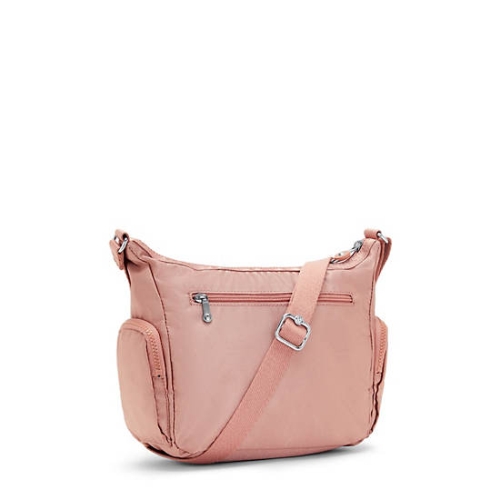 Kipling Gabbie Small Metallic Crossbody Bags Rose | US53GIAUW