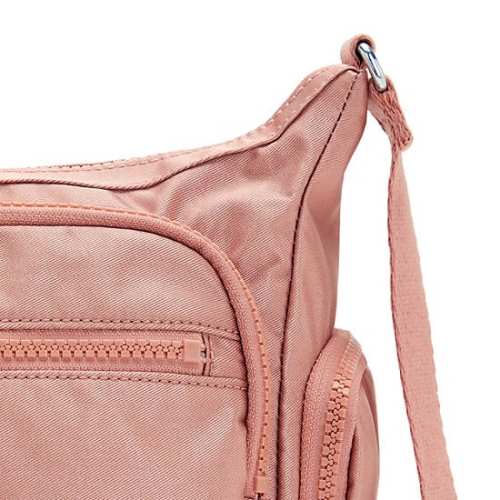 Kipling Gabbie Small Metallic Crossbody Bags Rose | US53GIAUW