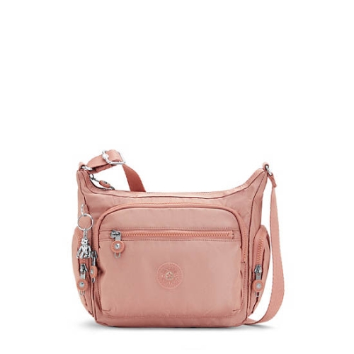 Kipling Gabbie Small Metallic Crossbody Bags Rose | US53GIAUW