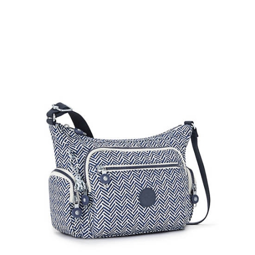 Kipling Gabbie Small Printed Crossbody Bags Grey | US56DBIPQ