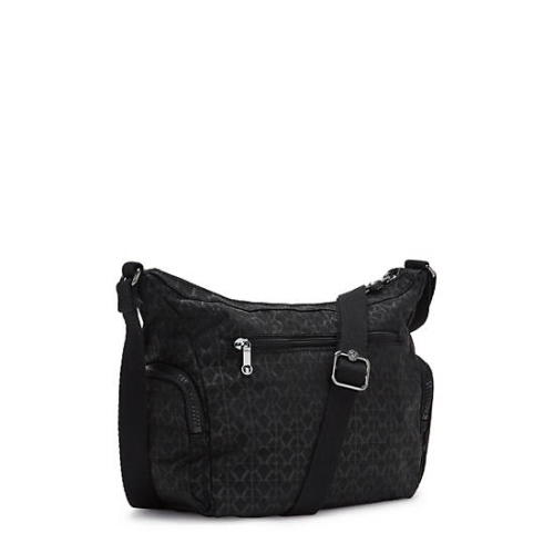 Kipling Gabbie Small Printed Crossbody Bags Black | US76GINBW