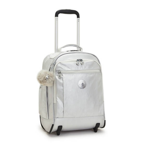 Kipling Gaze Large Metallic Rolling Backpacks Beige | US41FAELD