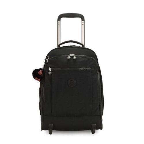 Kipling Gaze Large Rolling Backpacks Black | US91TGAQF