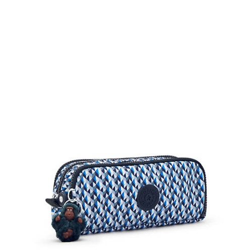 Kipling Gitroy Classic Printed Pencil Case Blue | US95KUQIJ