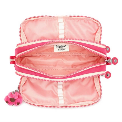 Kipling Gitroy Pencil Case Pink | US45BPJEY