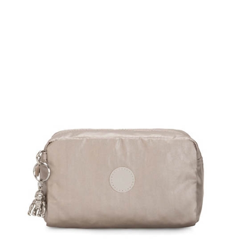 Kipling Gleam Metallic Pouches Beige | US15QTNIH