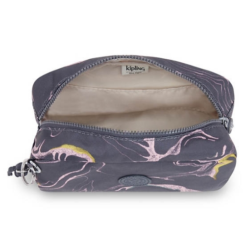 Kipling Gleam Printed Pouches Grey | US51OBIPT