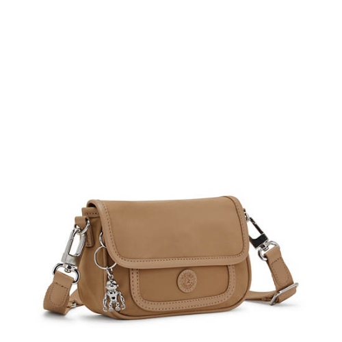 Kipling Inaki Small Crossbody Bag Handbags Brown | US70DGRFP