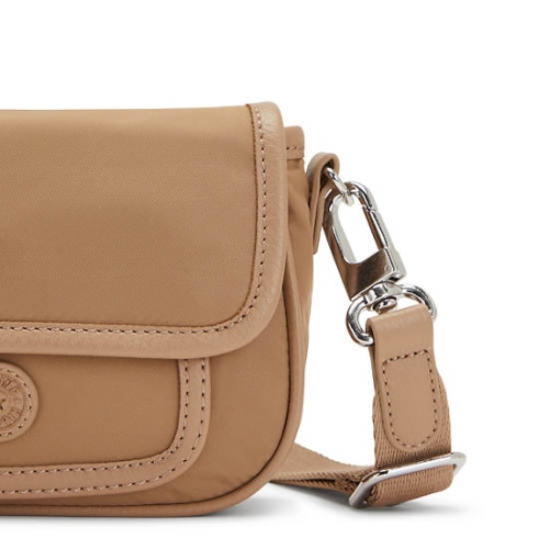 Kipling Inaki Small Crossbody Bag Handbags Brown | US70DGRFP