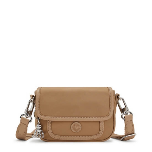 Kipling Inaki Small Crossbody Bag Handbags Brown | US70DGRFP