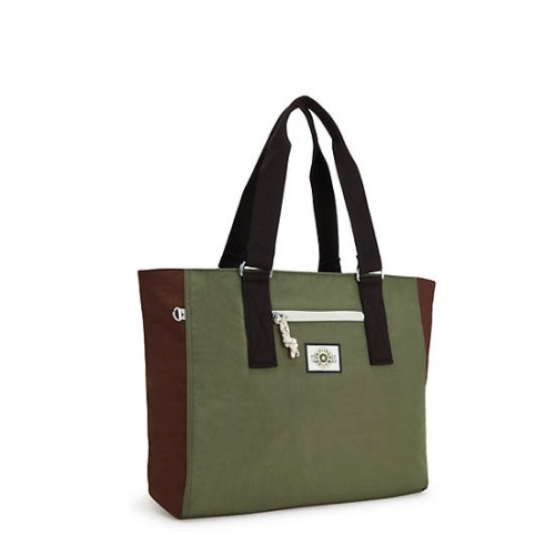 Kipling Jodi M Tote Bags Olive | US90EBDOT