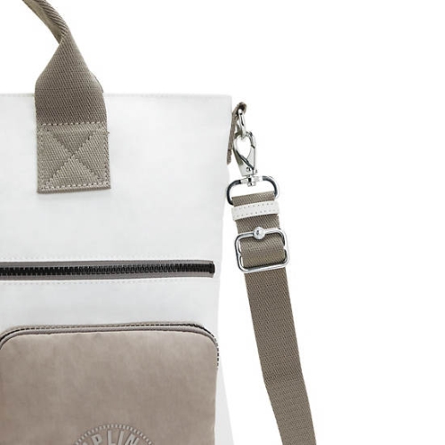 Kipling Jong Tote Bags White | US58XBODS