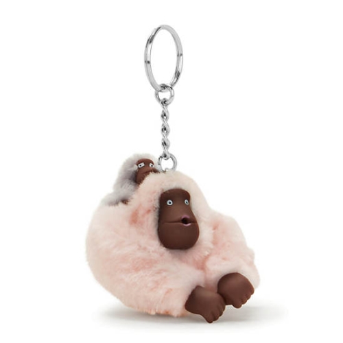 Kipling Mom And Baby Classic Monkey Keychains Pink | US43BXLGH