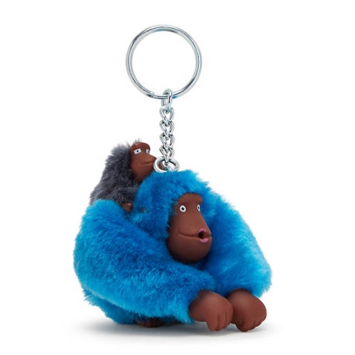 Kipling Mom And Baby Sven Monkey Keychains Navy | US45ZQEUJ