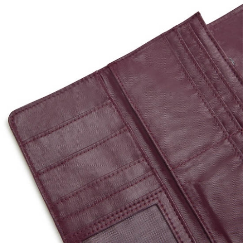 Kipling Money Land Metallic Snap Wallets Burgundy | US73EZMDI