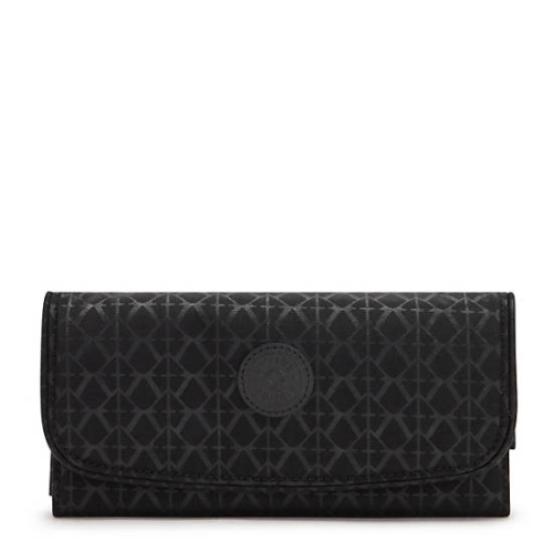 Kipling Money Land Printed Snap Wallets Black | US65JRUSX