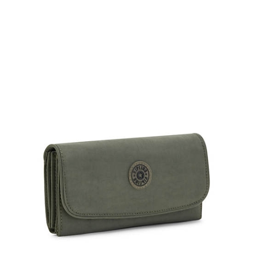 Kipling Money Land Snap Wallets Green | US35BKDUR