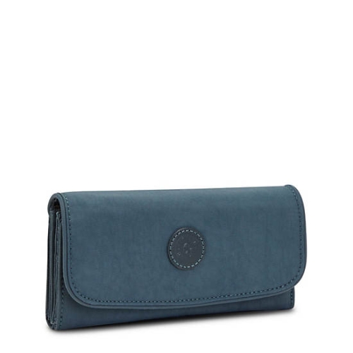 Kipling Money Land Snap Wallets Navy Grey | US35GORHP