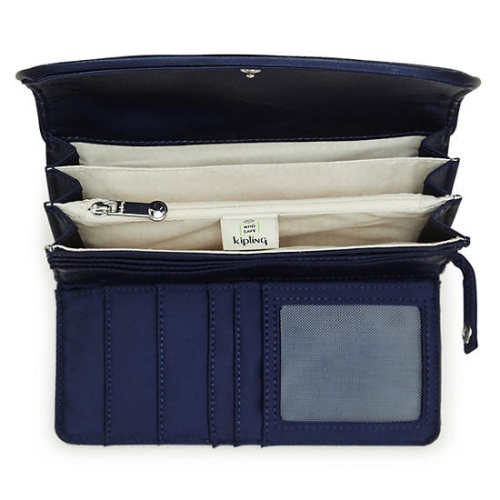 Kipling Money Land Snap Wallets Navy | US36AIPFY